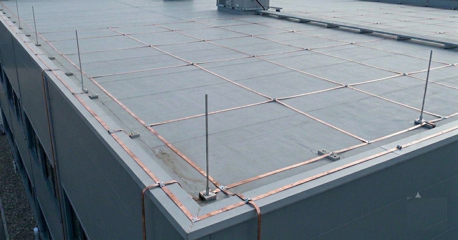 Mesh versus rod air termination
